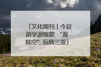 文化周刊丨今夏研学游爆款 “海陆空”玩转三亚