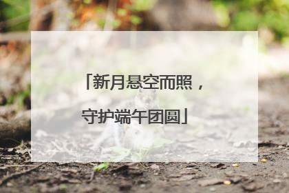 新月悬空而照，守护端午团圆