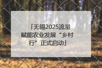 无锡2025流量赋能农业发展“乡村行”正式启动