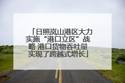 日照岚山港区大力实施“港口立区”战略 港口货物吞吐量实现了跨越式增长