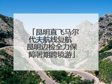 昆明直飞马尔代夫航线复航 昆明边检全力保障暑期跨境游