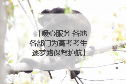 暖心服务 各地各部门为高考考生逐梦路保驾护航