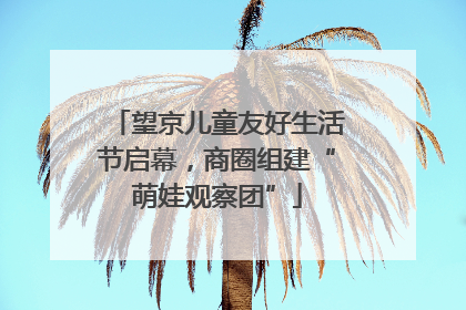 望京儿童友好生活节启幕，商圈组建“萌娃观察团”