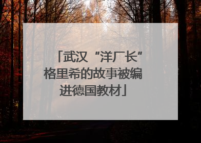 武汉“洋厂长”格里希的故事被编进德国教材