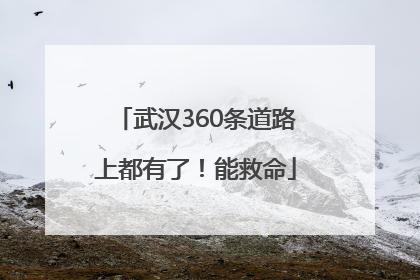 武汉360条道路上都有了！能救命