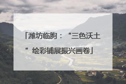 潍坊临朐：“三色沃土”绘彩铺展振兴画卷