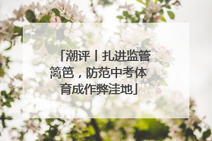 潮评丨扎进监管篱笆，防范中考体育成作弊洼地