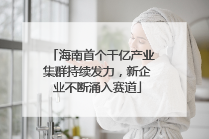 海南首个千亿产业集群持续发力，新企业不断涌入赛道