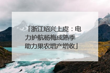 浙江绍兴上虞：电力护航杨梅成熟季 助力果农增产增收