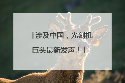 涉及中国，光刻机巨头最新发声！
