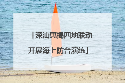 深汕惠揭四地联动开展海上防台演练