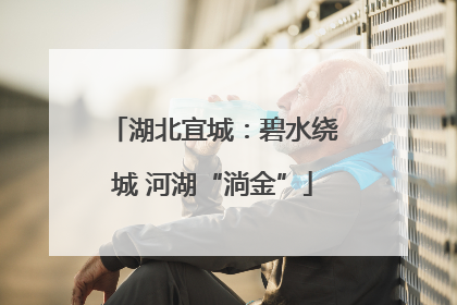 湖北宜城：碧水绕城 河湖“淌金”