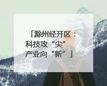 滁州经开区：科技攻“尖” 产业向“新”
