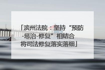 滨州法院：坚持“预防-惩治-修复”相结合 将司法修复落实落细