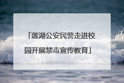 莲湖公安民警走进校园开展禁毒宣传教育