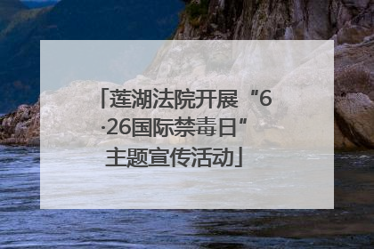 莲湖法院开展“6·26国际禁毒日”主题宣传活动