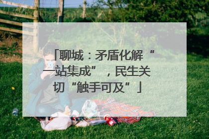 聊城：矛盾化解“一站集成”，民生关切“触手可及”
