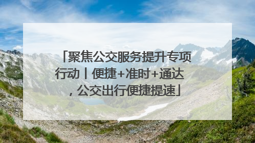 聚焦公交服务提升专项行动丨便捷+准时+通达，公交出行便捷提速