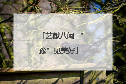 艺献八闽 “豫”见美好