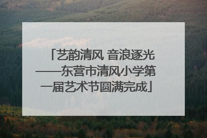 艺韵清风 音浪逐光——东营市清风小学第一届艺术节圆满完成