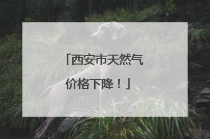 西安市天然气价格下降！