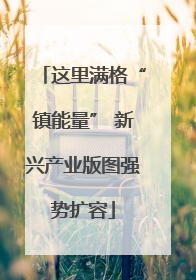 这里满格“镇能量” 新兴产业版图强势扩容