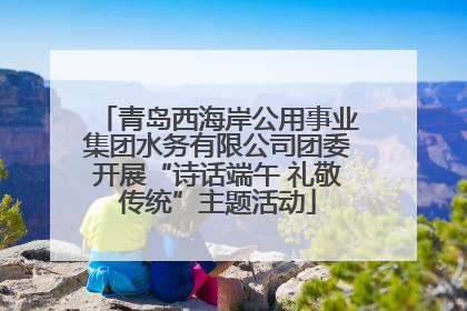 青岛西海岸公用事业集团水务有限公司团委开展“诗话端午 礼敬传统”主题活动