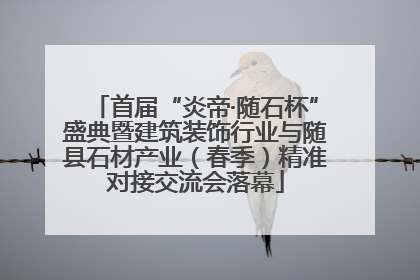 首届“炎帝·随石杯”盛典暨建筑装饰行业与随县石材产业（春季）精准对接交流会落幕