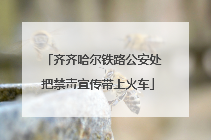 齐齐哈尔铁路公安处把禁毒宣传带上火车
