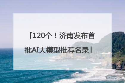 120个！济南发布首批AI大模型推荐名录