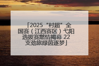2025“村超”全国赛（江西赛区）弋阳选拔赛燃情揭幕 22支劲旅绿茵逐梦